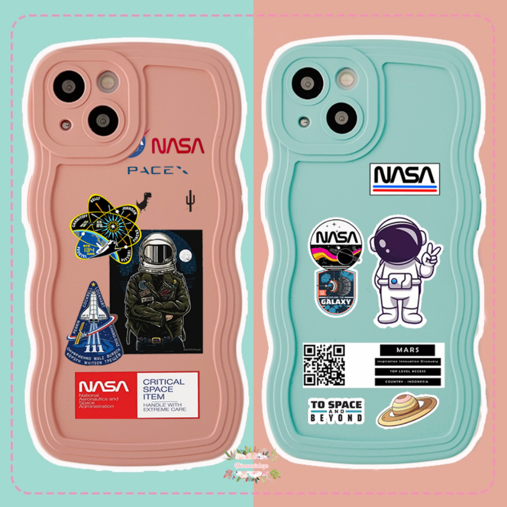 CUSTOM SOFTCASE SILIKON GELOMBANG WAVY CUSTOM NASA FOR SAMSUNG J2 PRIME A10 M10 A10S A11 M11 A12 M12