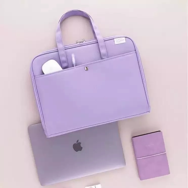 Tas Laptop Tablet iPad Macbook Air Pro M1 M2 JINJING Waterproof Sage Green Open Full Size 9.7 10.2 11 12.9 13 13.3 13.6 14 inch
