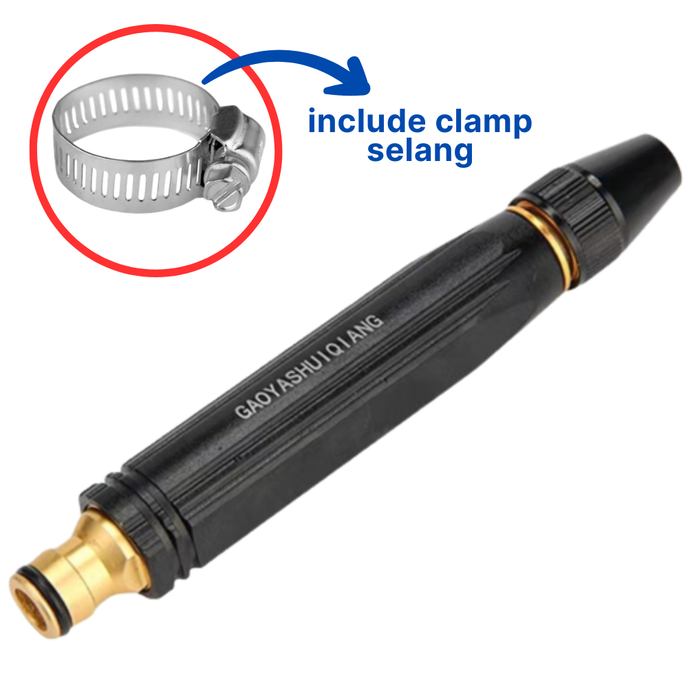 Nozzle Jet Cleaner Putar Water Sprayer Nozzle Spray Gun Semprotan Air dapat disambung dengan Selang
