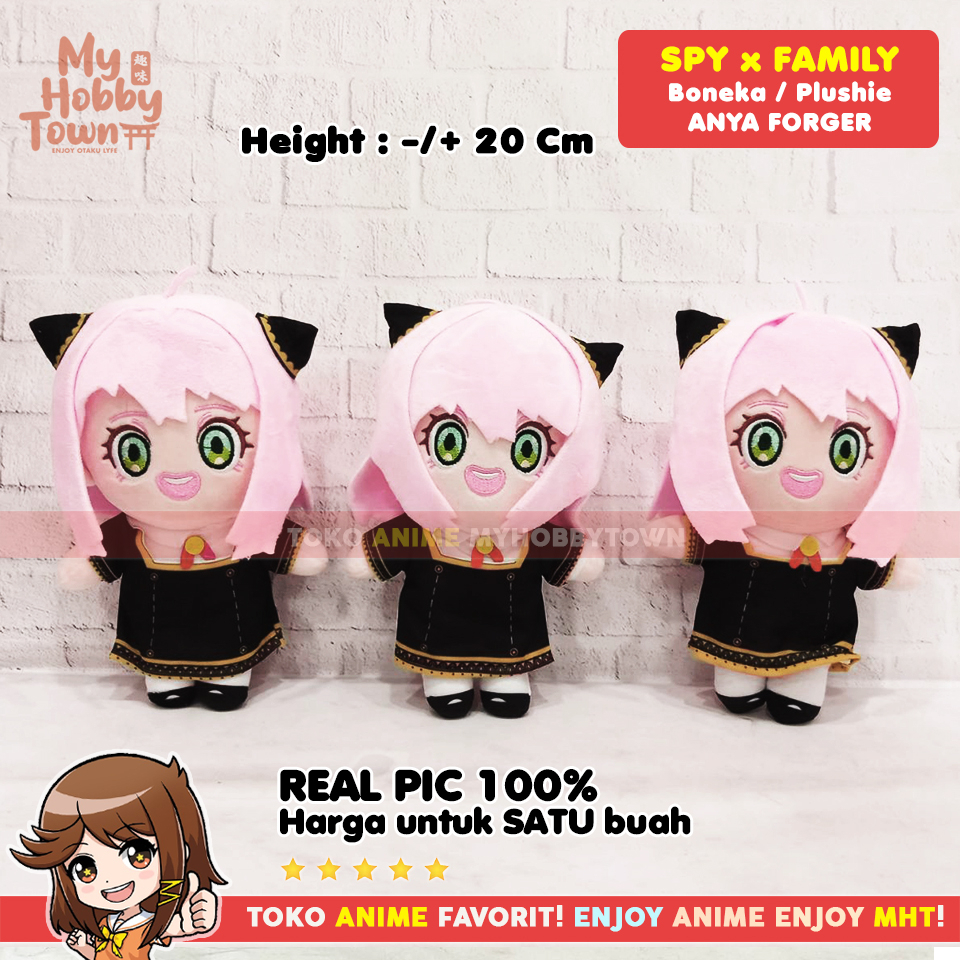 Boneka Anya Forger Spy X Family Karakter Anime Cosplay