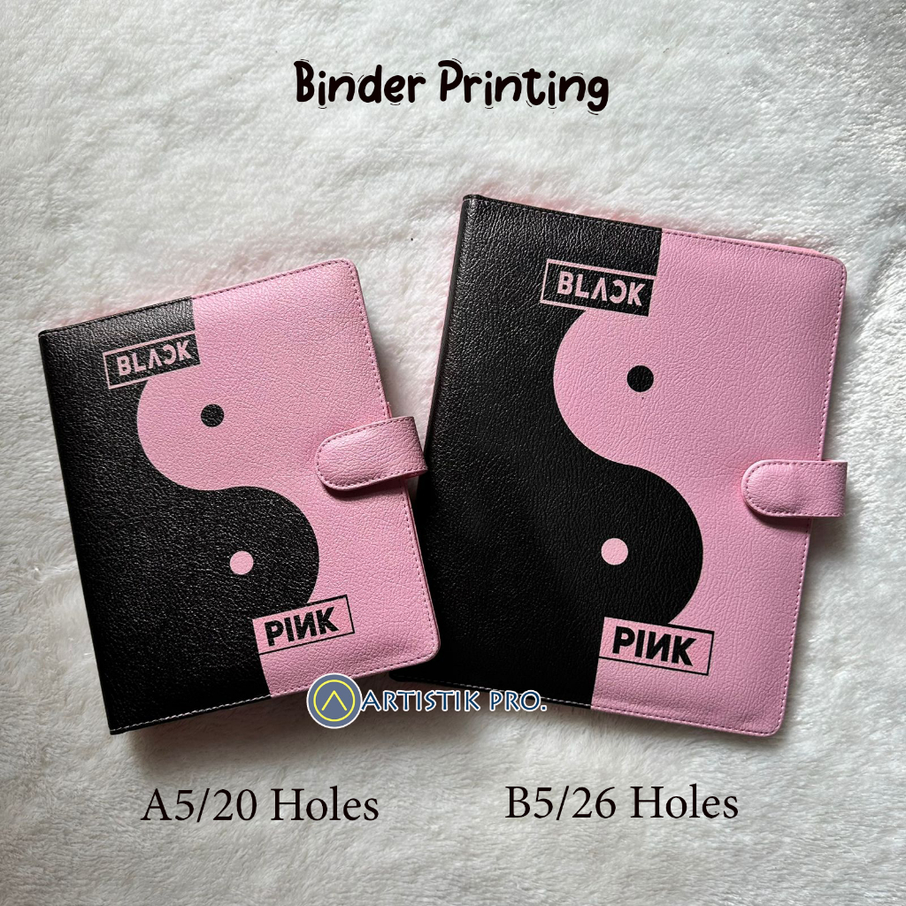 

BINDER PRINTING MOTIP BLACK PINK A5 DAN B5