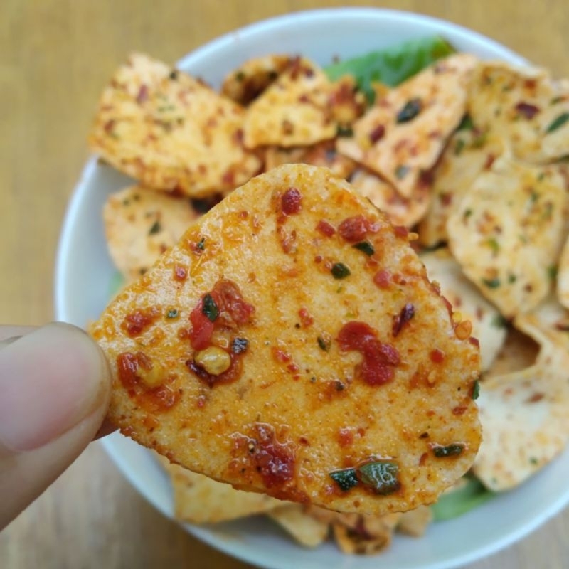

Basreng cikruh viral ekstra daun jeruk isi 500gr | COD