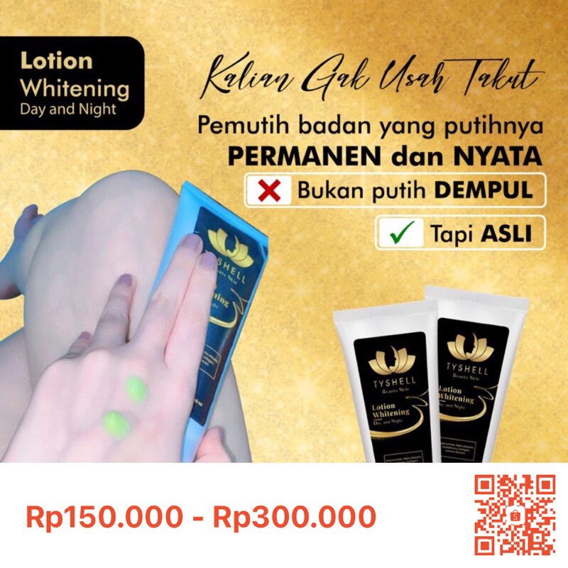 Lotion pemutih tyshell beauty