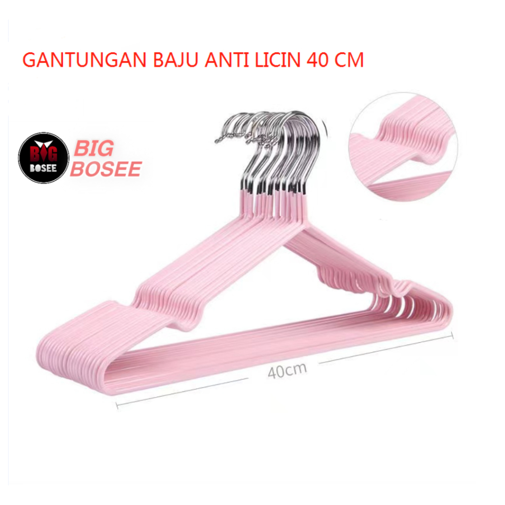 BB7 - Gantungan Baju Anti Licin 40 CM Isi 10 Pcs 1PACK