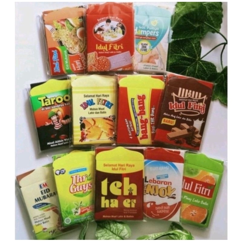 

Amplop lebaran motif Snack medium (isi 10pcs) / Amplop THR Anak Murah / Amplop Angpao Profesi Uang ATM