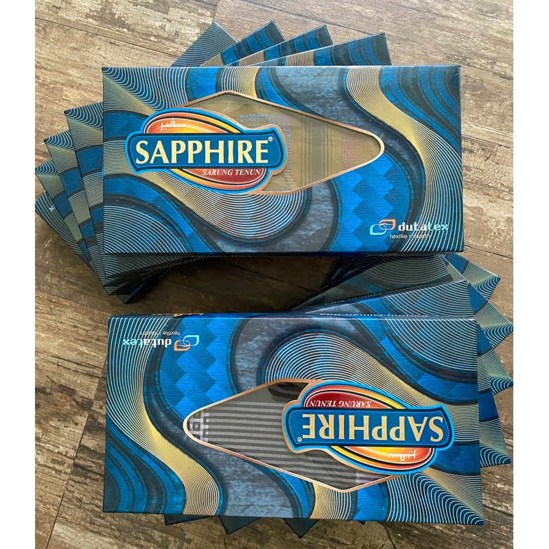 Sarung Dewasa Sapphire Sarung Tenun Premium utk hampers Dutatex