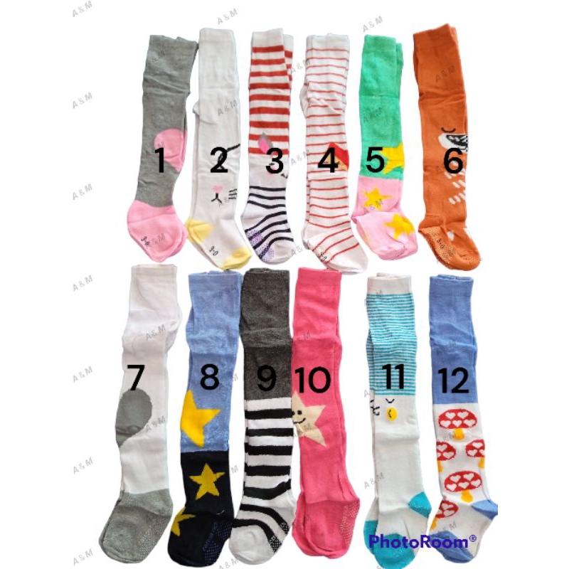 Legging Tutup Kaki Bayi Bayi Rajut Spandek Polos Motif