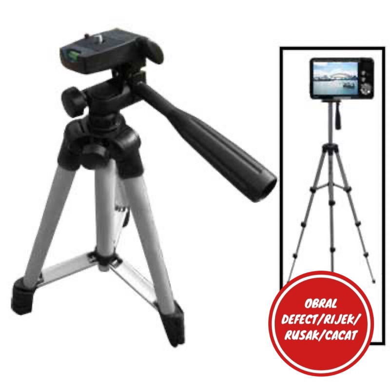 [OBRAL RIJEK] Weifeng Tripod Stand 4Section Aluminium with Brace - WT-3110A (Original)