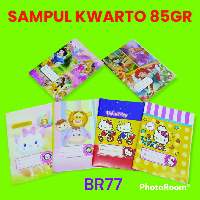 

(ISI 20 LEMBAR) SAMPUL BUKU KERTAS UKURAN KWARTO KETEBALAN 85GR / SAMPUL BUKU KARAKTER