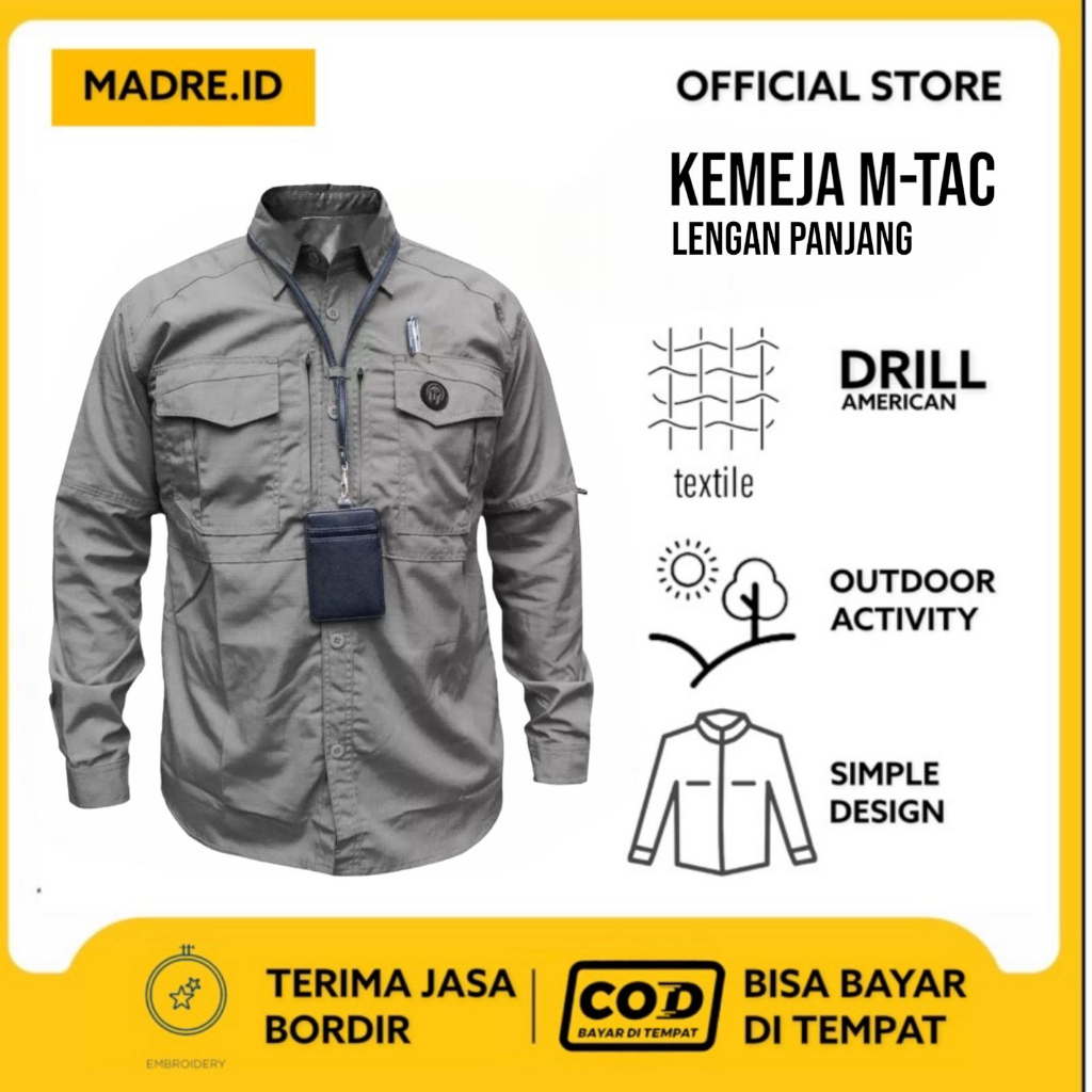 Kemeja Tactical Original Madre