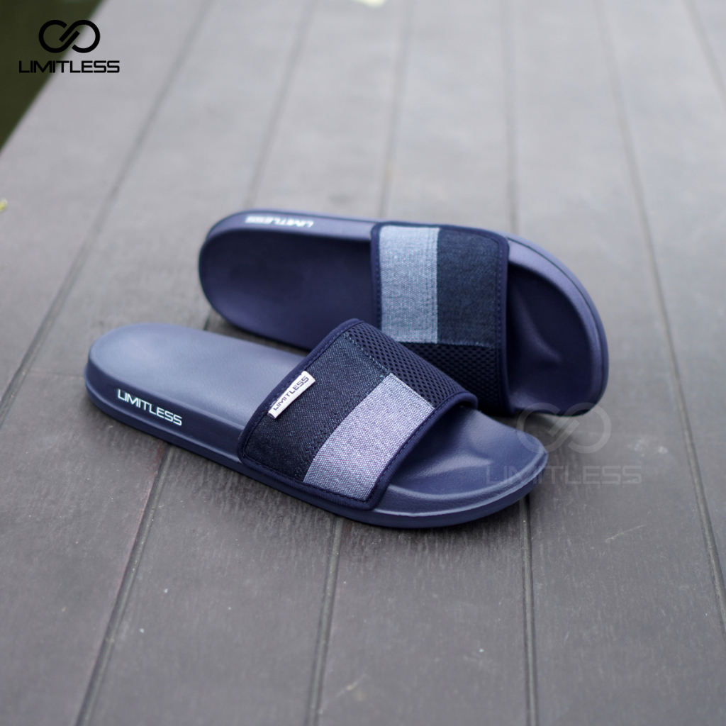 Sandal Slip On Pria Casual Terbaru Sendal Selop Cowok Distro Premium Kekinian Sandal Slide Cowo Dewasa Keren Trendy Sliper