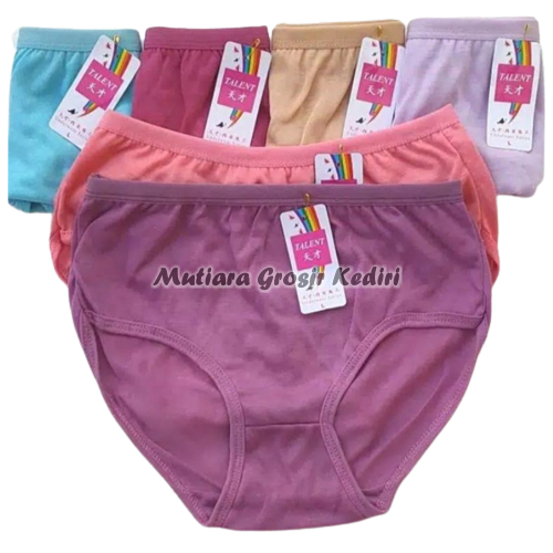 (M L XL 3L 4L) LUSINAN 12 PCS CD WANITA CELANA DALAM MURAH / CD WANITA LUSINAN JUMBO TALENT