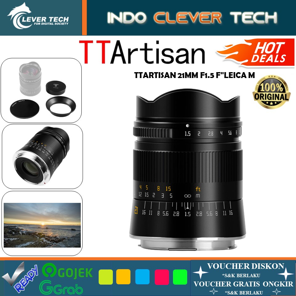 Lensa TTArtisan 21mm F1.5 for Leica M Mount