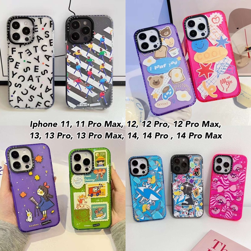 Iphone 14 Pro Max 14 Plus 14Pro 14 13ProMax 13Pro 13 12ProMax 12 11ProMax 11 Casetify Case Alice Wonderland Casing TPU antiknock