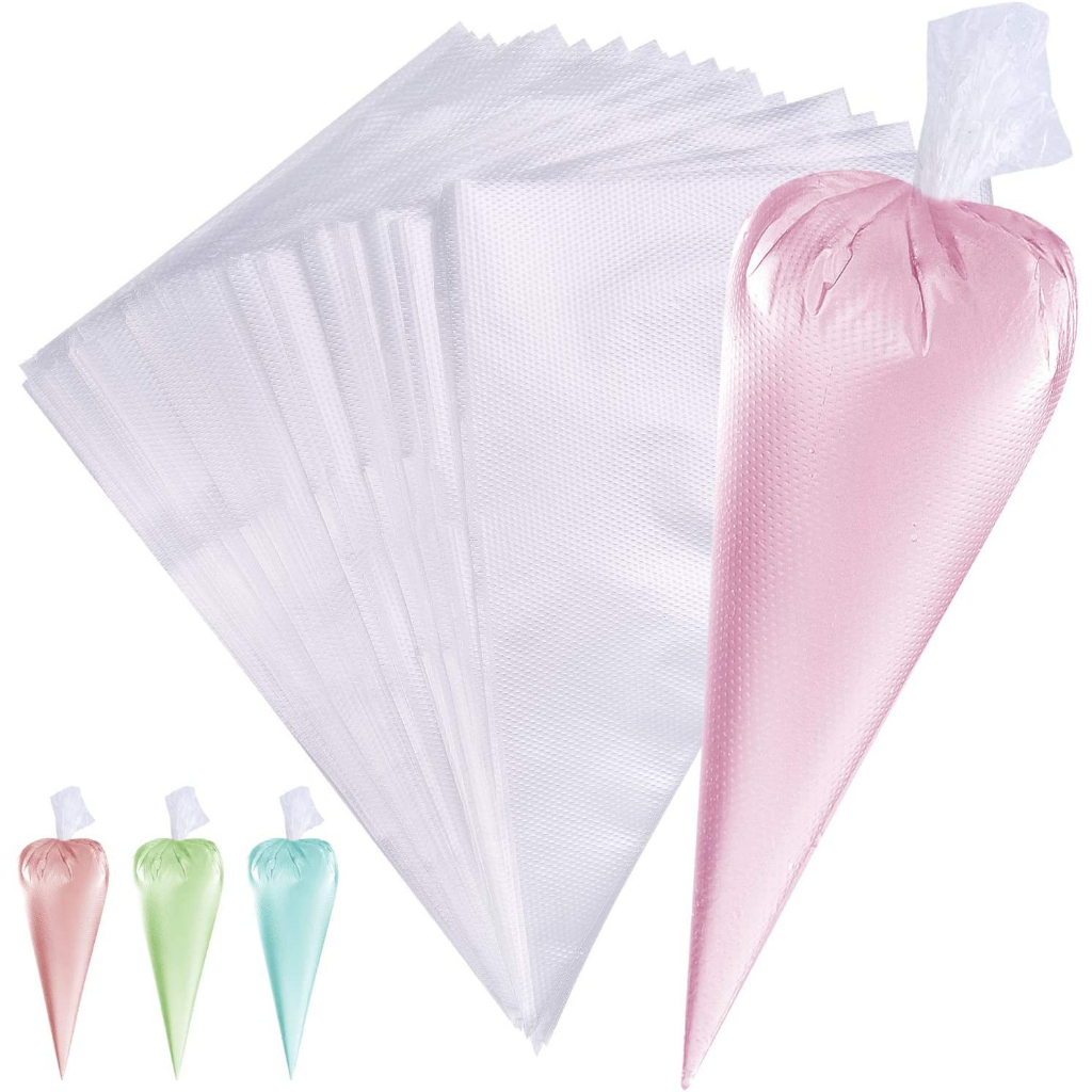 PIPING 10PCS PLASTIK SEGITIGA ICING PIPING BUTTERCREAM WHIPCREAM DEKORASI KUE HIASAN ADONAN SPUIT