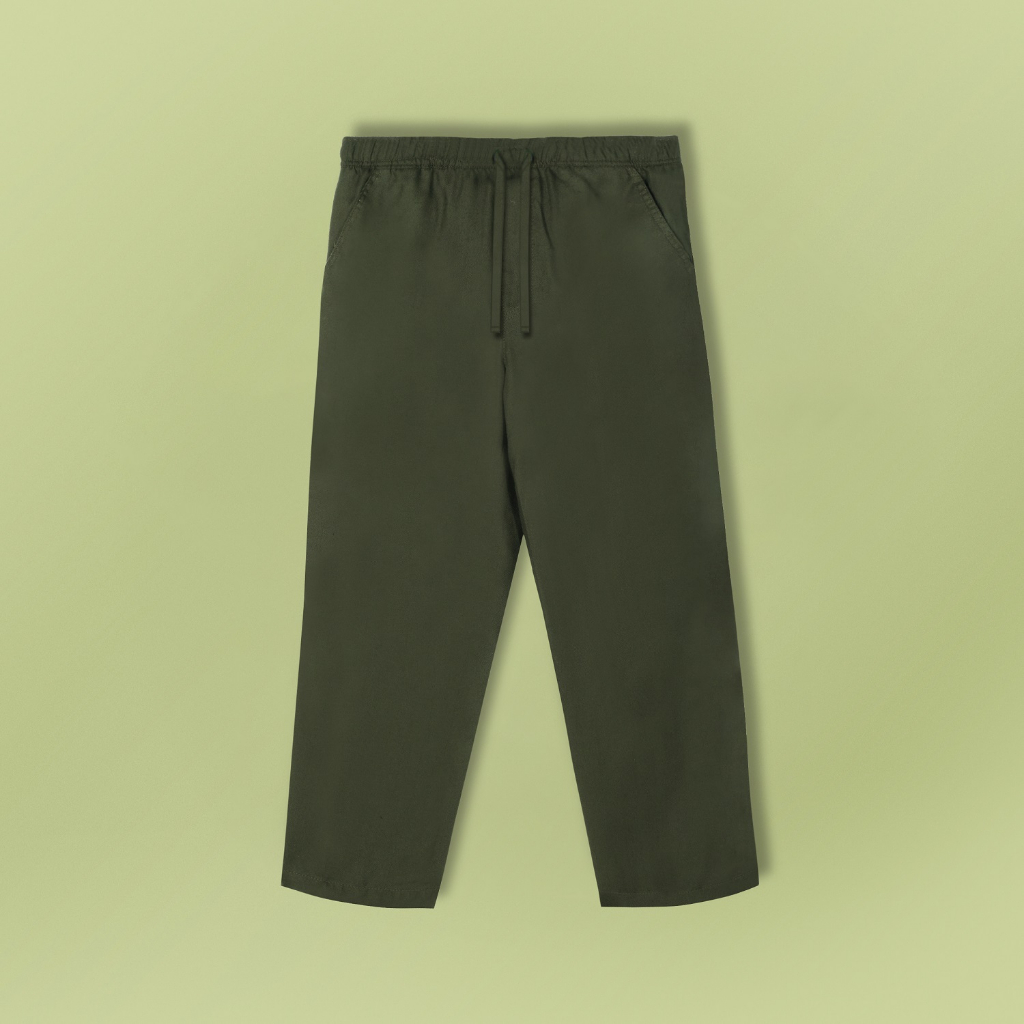 Orca Celana Panjang Maheer Ankle Pants Dark Olive