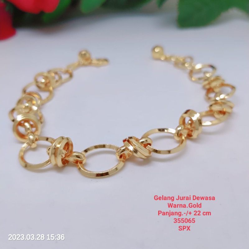 Gelang Tangan Jurai Perhiasan Lapis Emas Terlaris Termurah