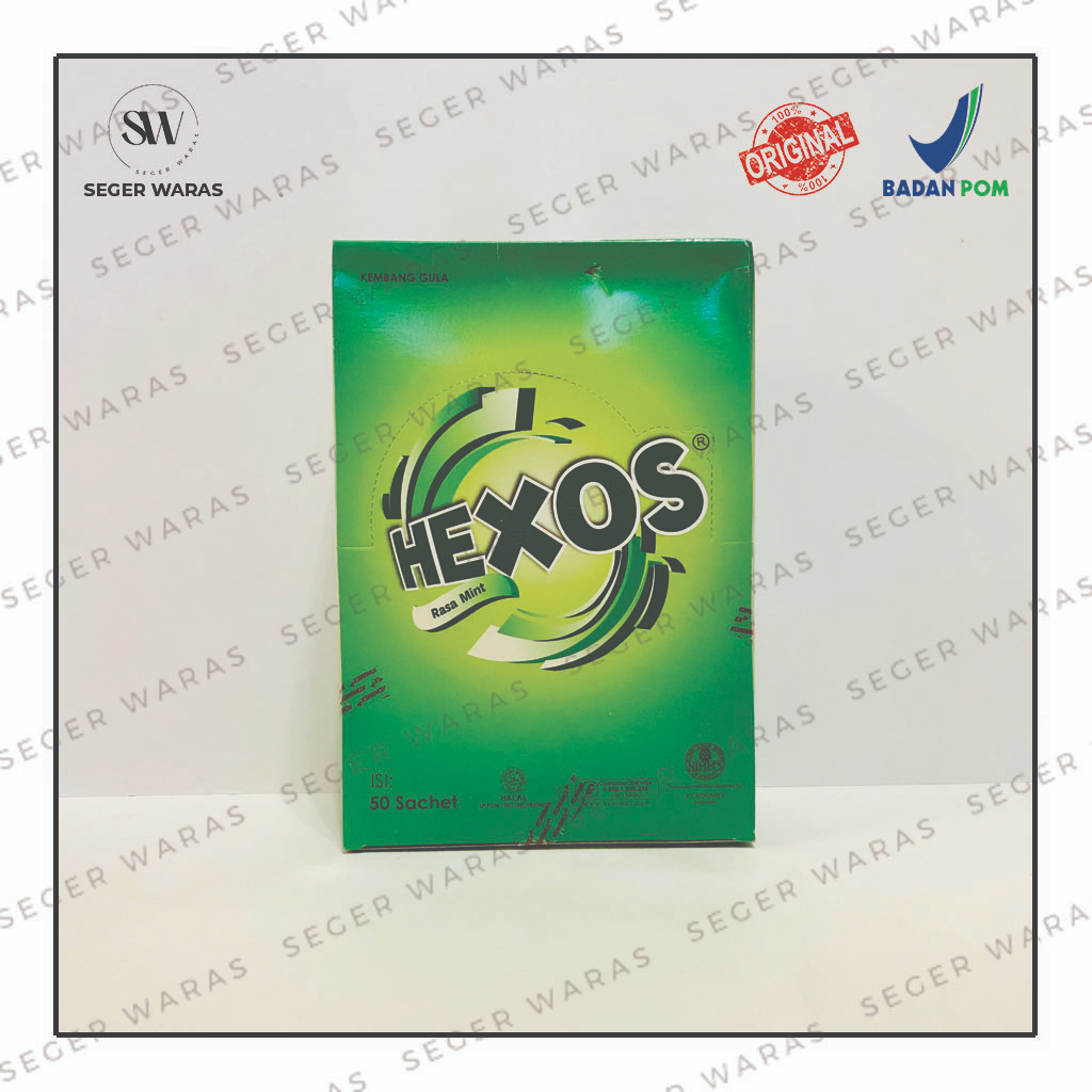 

HEXOS Permen Mint (1 box isi 50 sachet)