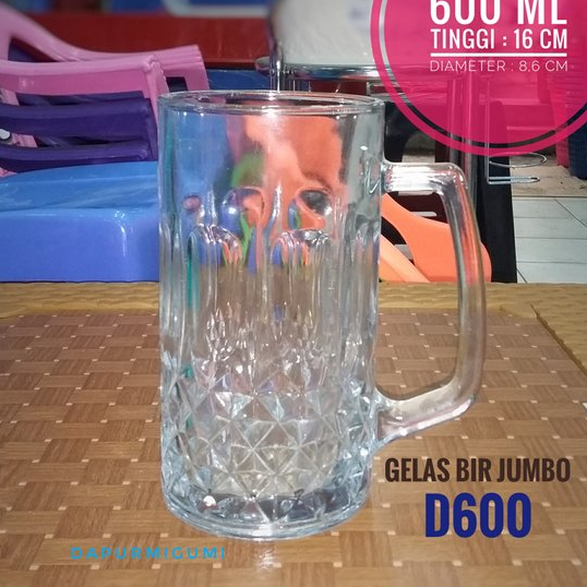 GELAS BIR JUMBO KEDAUNG D-600