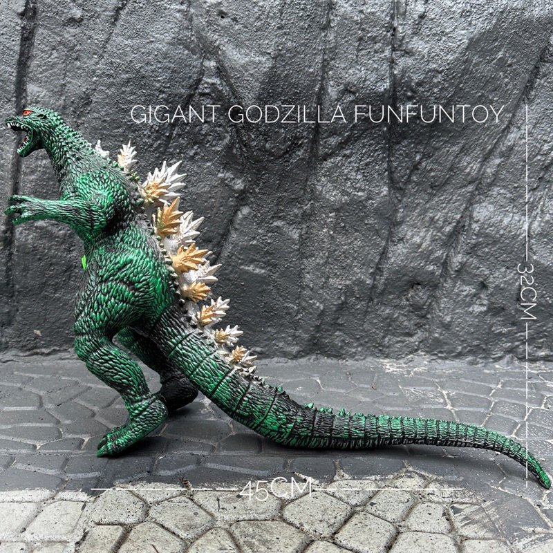 mainan dinosaurus karet Godzilla ada suara