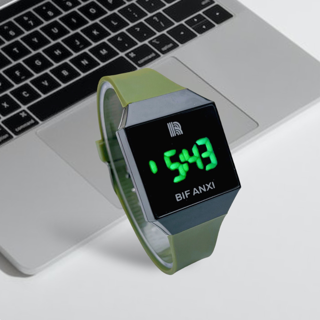 COD Jam Tangan Mesin Jam Tangan Wanita Led Digital Rubber Fashion Fashion Display Watch Import M188