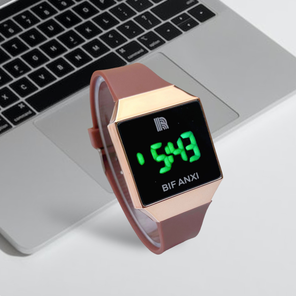 COD Jam Tangan Mesin Jam Tangan Wanita Led Digital Rubber Fashion Fashion Display Watch Import M188