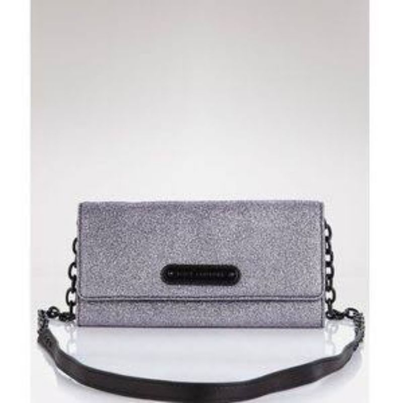 Juicy Couture Stardust Glitter Silver Clutch