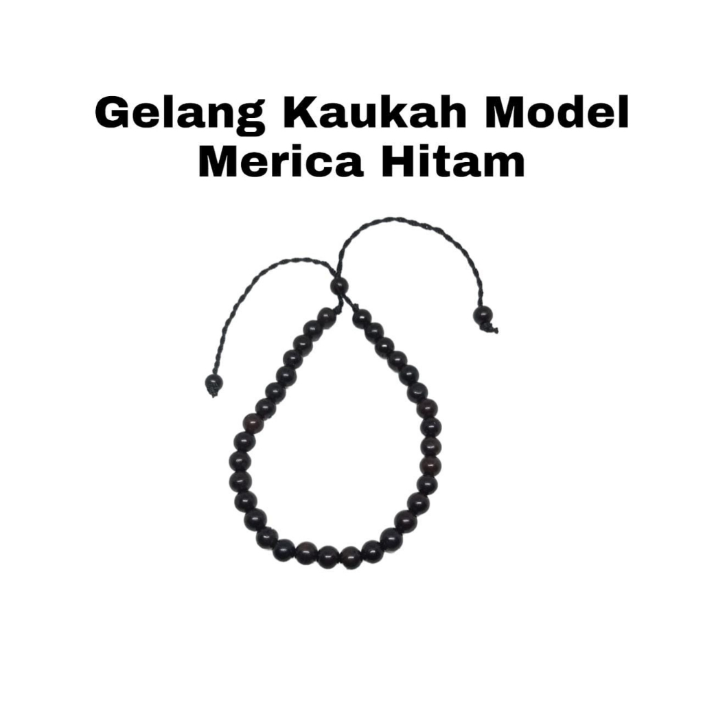 Gelang Kaokkah Santri Kayu Asli Kokka Kaokah Kokah Bulat Model Merica