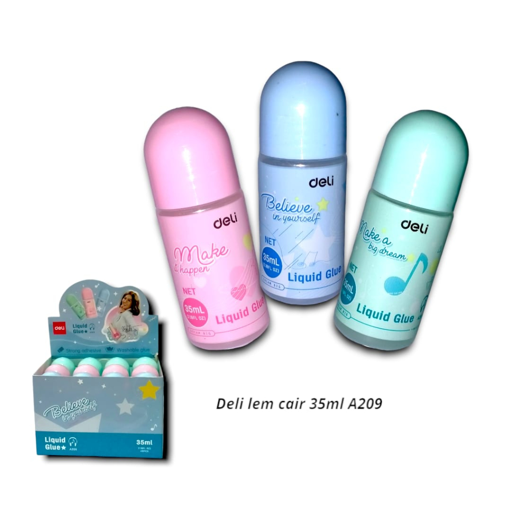 

LEM KERTAS CAIR 35 ML DELI A209 SCHOOL GLUE