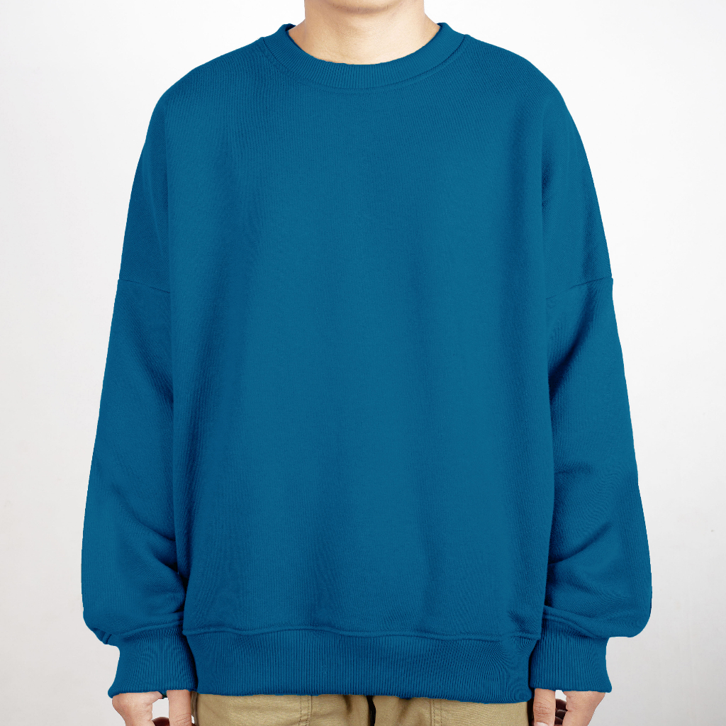 Crewneck Boxy Oversized Storm Blue