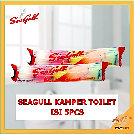 ORIGINAL Seagull Kamper Warna Toilet Ball Isi 5pcs / Kamper Bola / HELLOMARTID