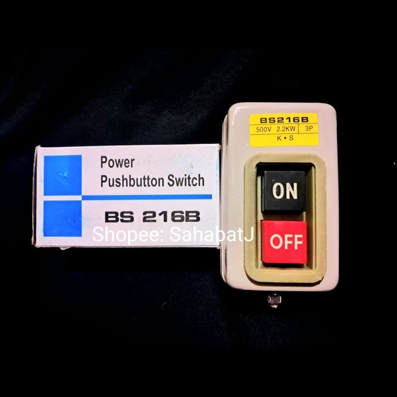 Push Button 15A On Off 3p 2.2KW 3 Phase Switch