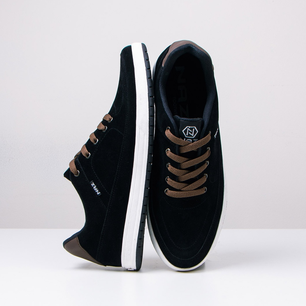 Sepatu Sneakers Pria Casual Black Sepatu Hitam Casual Shoes Cowok Original Naz Harisson