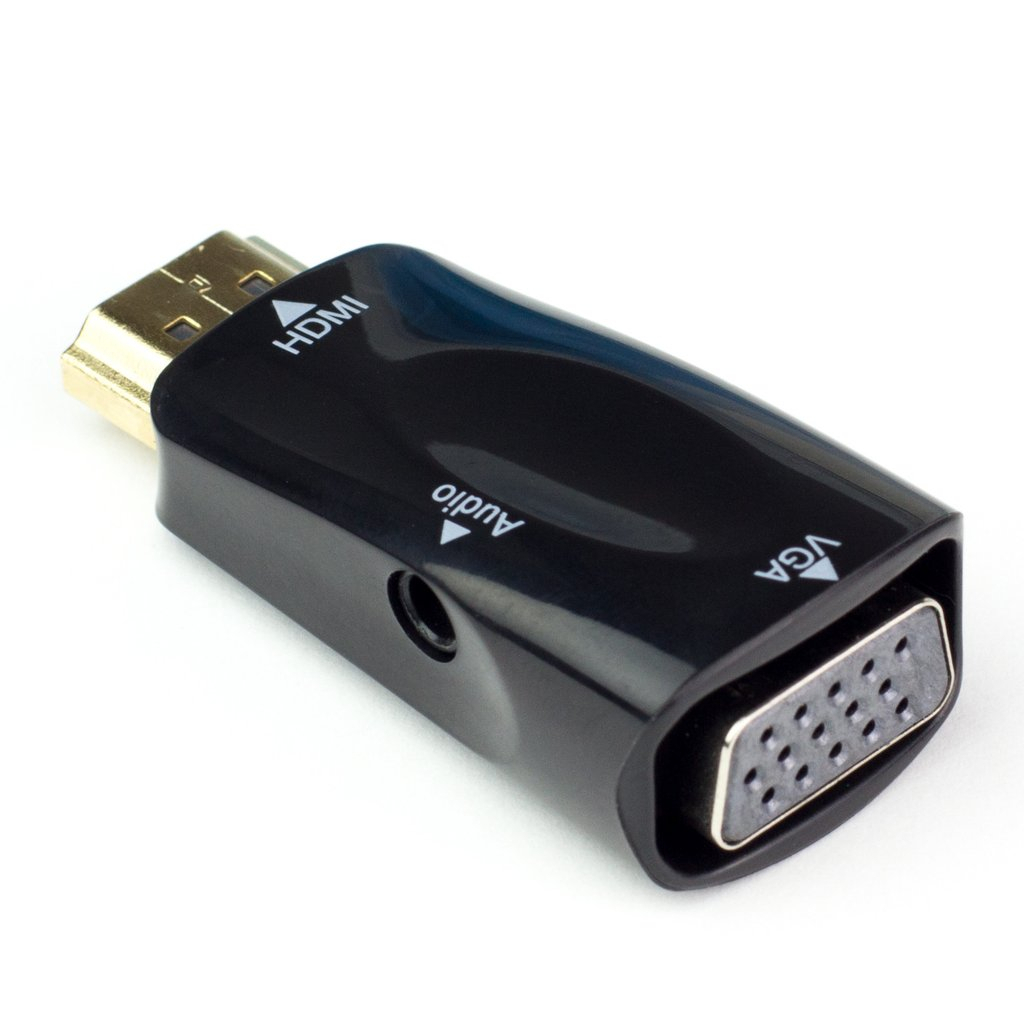 TUKUYU-PROMO Full HD 1080P HDMI Male to VGA and Audio Adapter for HDTV