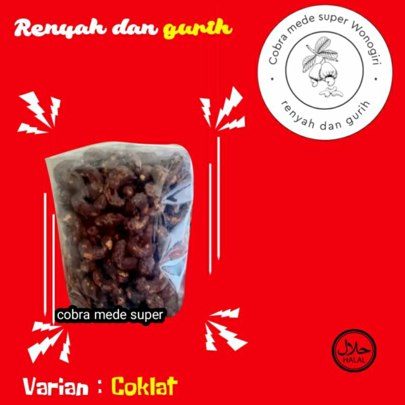 

Kacang Mede super wonogiri rasa( COKLAT) 1 kg