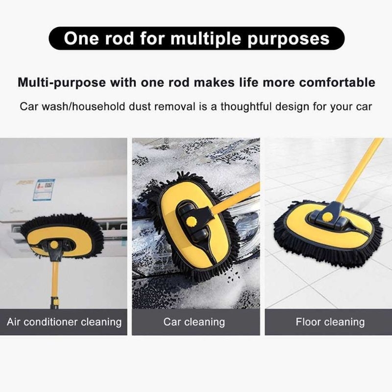 SUITU Pembersih Mobil Car Cleaning Brush Mop Telescoping Long Handle - LS-426