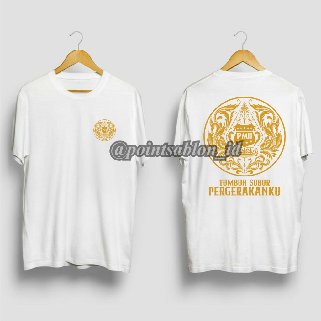 Kaos PMII Distro bahan katun premium.