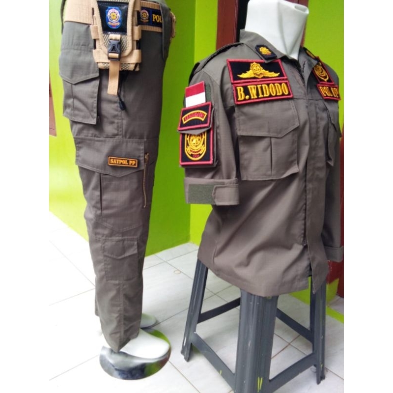 PDL POL PP/BAJU PDL SATPOL PP/LENGKAP NAMA DAN LOGO DAERAH