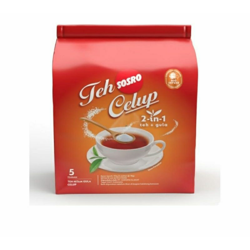 

Teh Sosro Celup 2 In 1 bag 5x18g