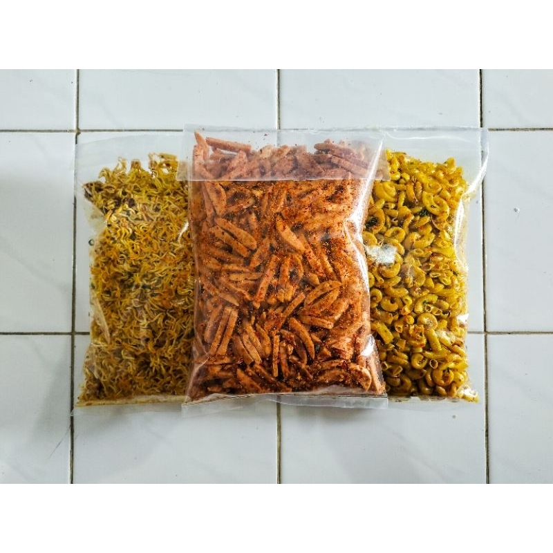 

Basreng Kering, Mie Gimbring dan Makaroni