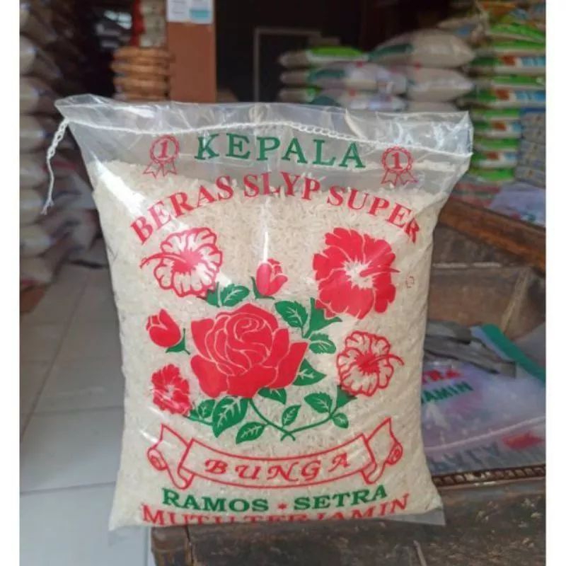 Beras cap Bunga  3,5L &amp; 3kg 2,5kg