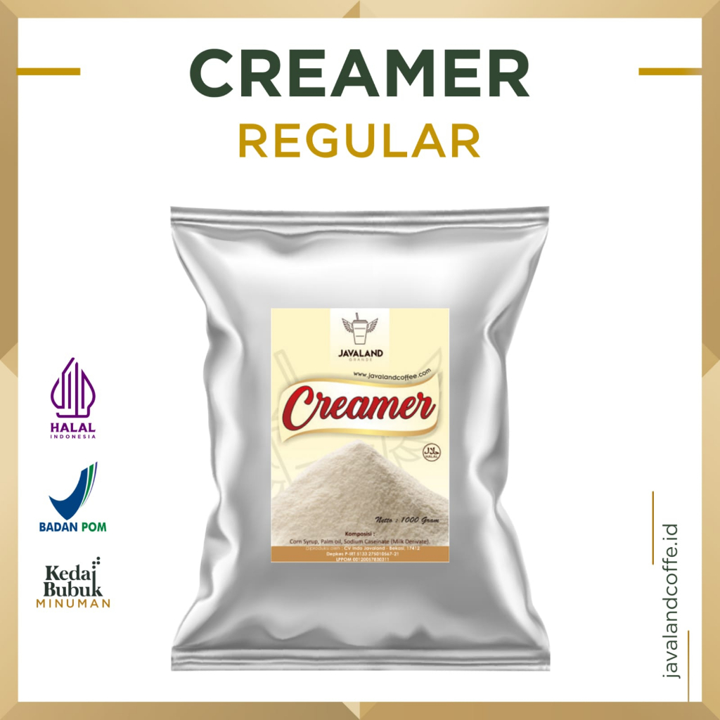 

Javaland Bubuk Creamer / Krimer 1Kg - Regular | Non Dairy | Creamy Café