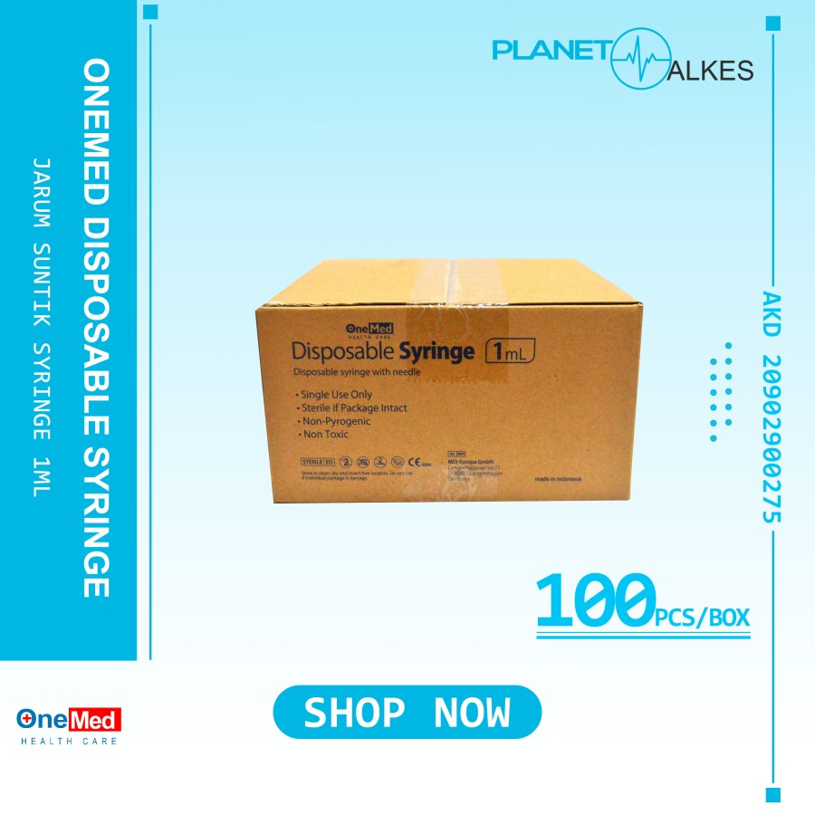 Spuit ONEMED 10ml, 5ml, 3ml, 1ml / Syringe 1CC 3CC 5cc ONEMED Per box