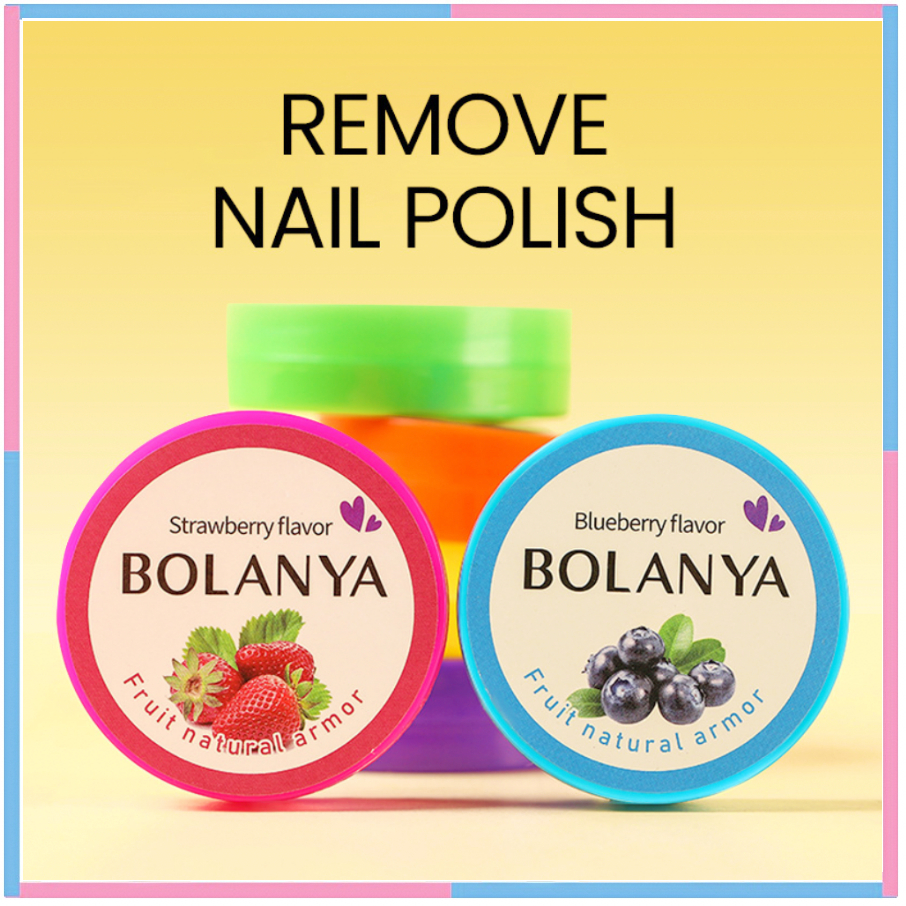 BOLANYA NAIL POLISH REMOVER Fruit Flavor Tisu basah pembersih cat kuku / kapas pembersih cat kuku 20 lmbr KU058