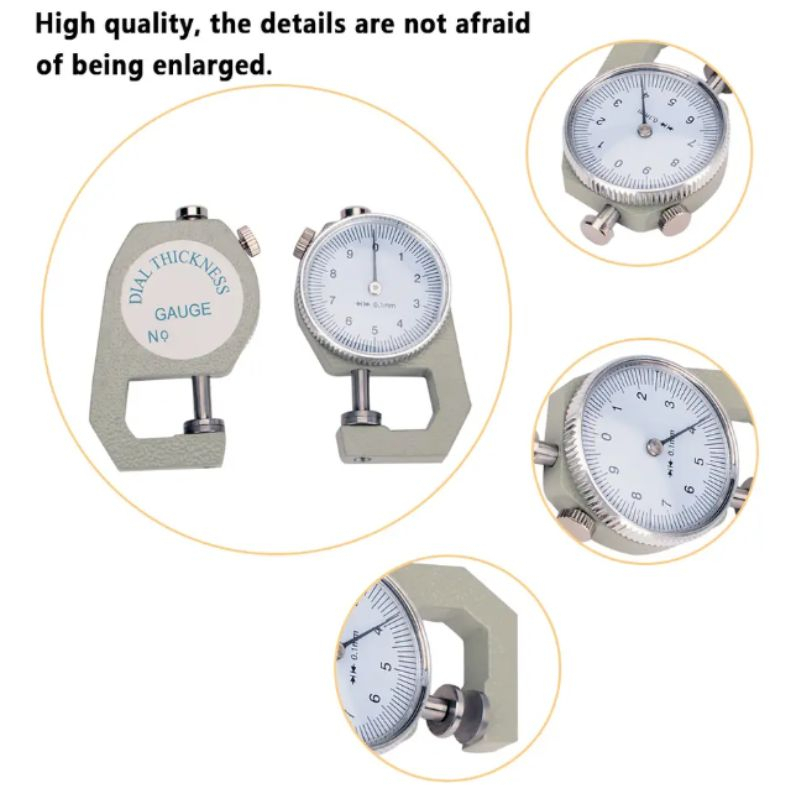 Analog Thickness gauge alat ukur ketebalan plastik plat kertas kardus [AUT]