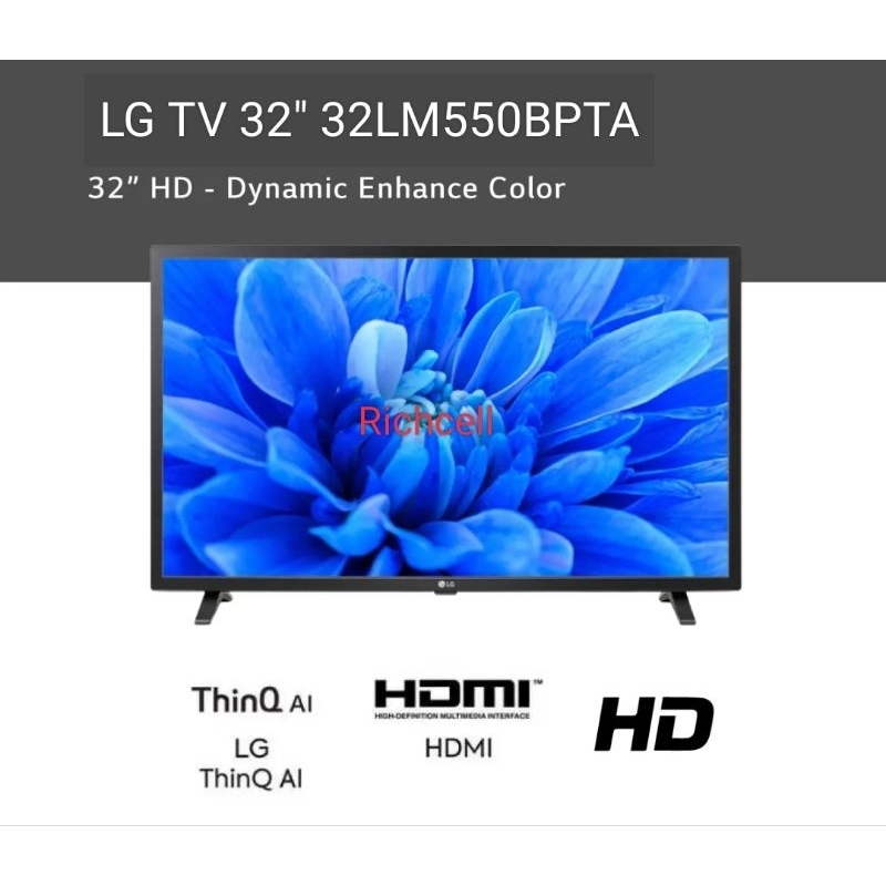 TV LG 32&quot;HD 32LM550BPTA Digital TV USB Movie Garansi Resmi LG Indonesia