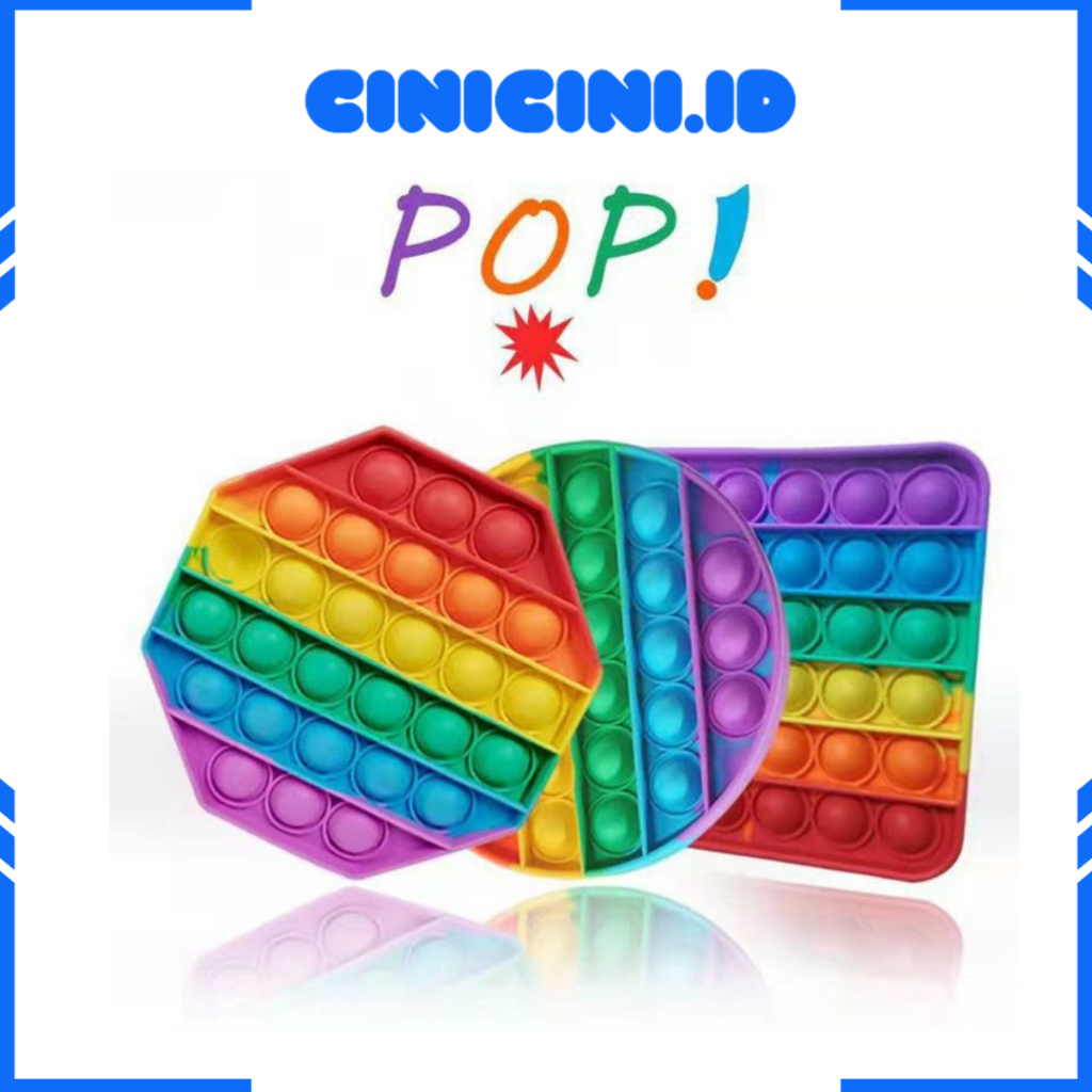 [ CC ] Mainan Anak Pop It Fidget Toys Rainbow Mainan viral Terbaru