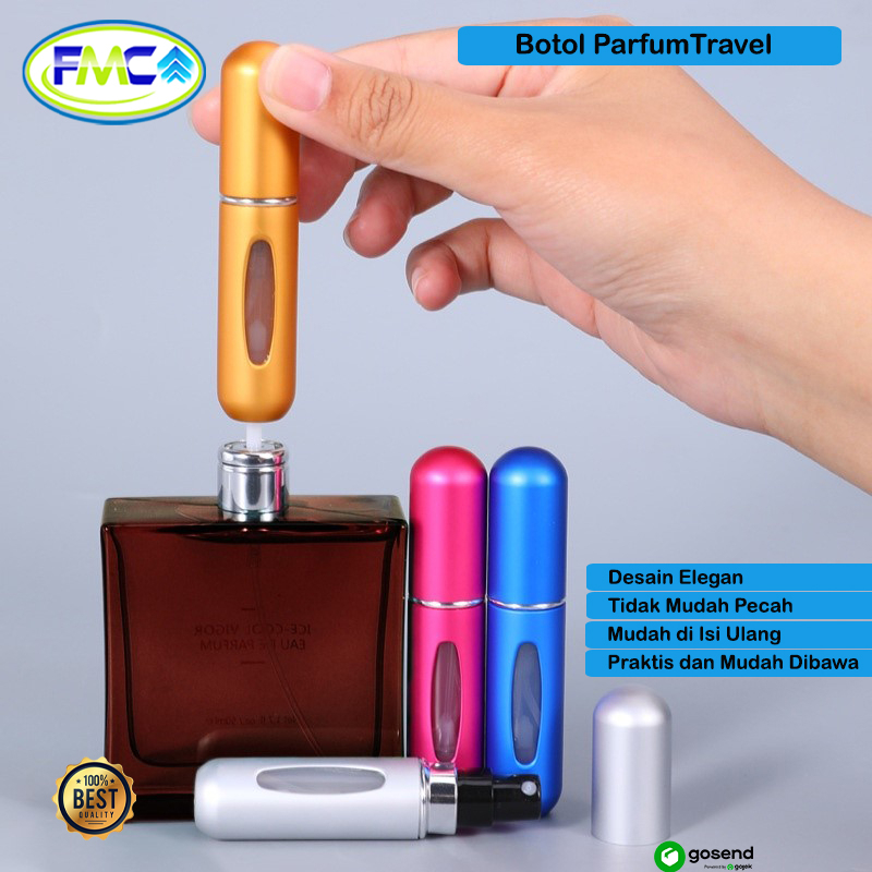 Botol Parfume Refill Botol Parfum Kosong Mini Botol Isi Ulang Minyak Wangi Travel Travelling Unik Mudah Dibawa dan Praktis Botol Sovenir Portable