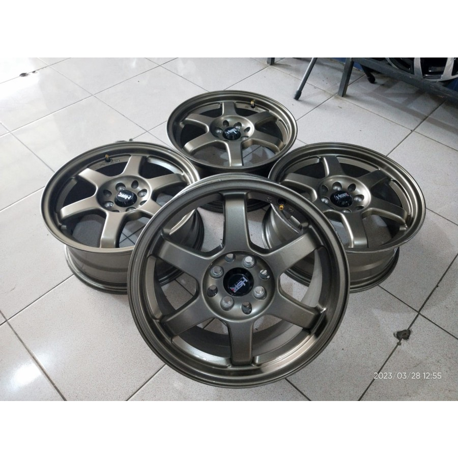 Velg Mobil Bekas TE37 Ring 16 Lebar 7 Lobang Baut 4X100/114 Offset 38 Velg Hsr Wheel Tokyo