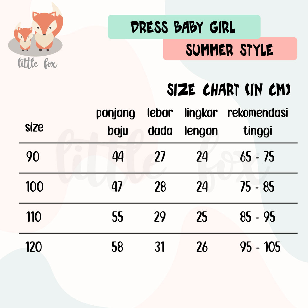 [ IMPORT ] Dress Baby Girl Summer Style / Setelan Rok Bayi Perempuan Cewek Lucu